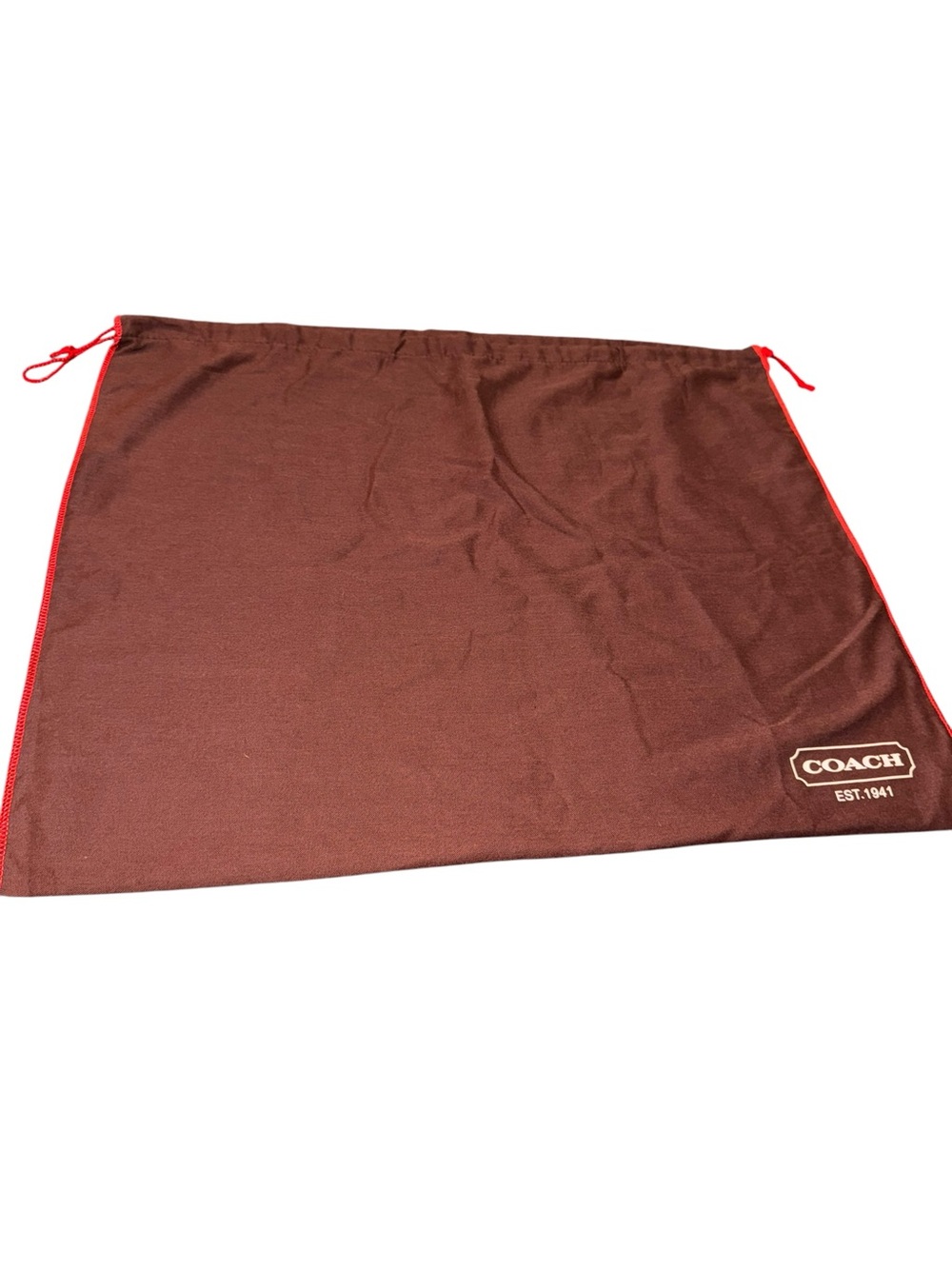 Coach Brown Drawstring Dustbag